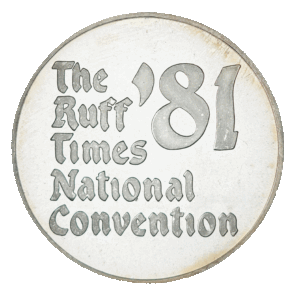 1981 Ruff Times National Convention Silver Round
